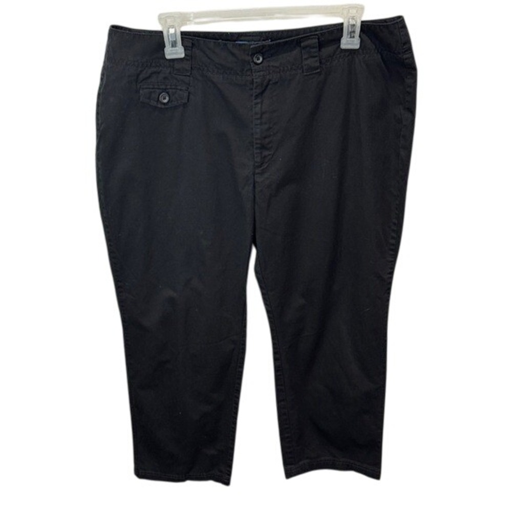 Dockers Women's Black Nouveau Fit Cropped Pants‎ with Pockets